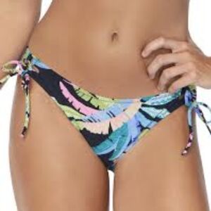 Raisins Triple Side Strappy Bikini Bottoms Junior XLMulti Elastic Waist Pull On